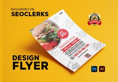 I will do corporate,  travel,  food or any kind of flyer design