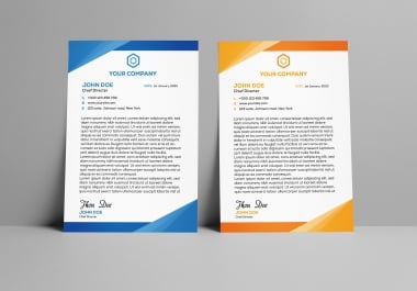 I will design corporate Letterhead for you