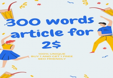 I will write 300 word seo article with in 24 hours