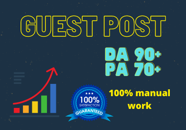 I will Write and Publish 5 Guest Posts 5 different websites DA 90+ any category,  any language for