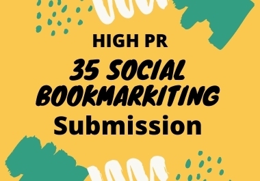 I will best 35 social bookmarking on high PR backlinks