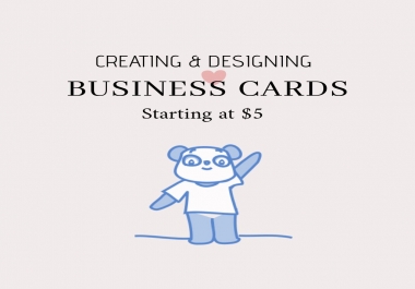 I will create and design your business cards