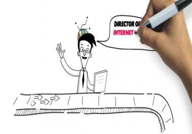 I will create an amazing whiteboard animation video for you