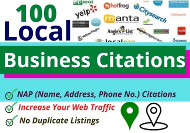 I will do 100 Directory Submission or local citations of any country