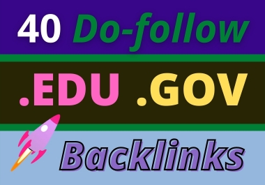 Provide Manual 40.EDU & 40.GOV profile backlinks
