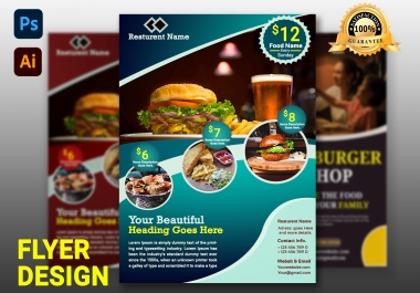 I will design amazing food & restaurant's Flyer