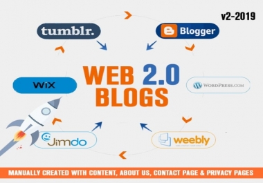 I will build 10 web 2 0 blogs seo backlinks for rank your site