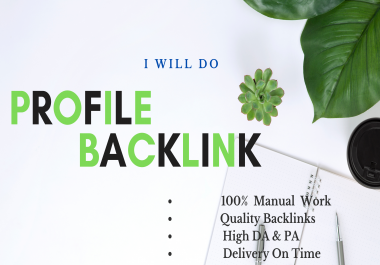 I Will Do 45 High PR Top Profile Backlinks For Website