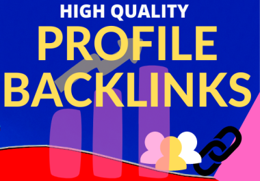 100+ Profile Backlinks Manually