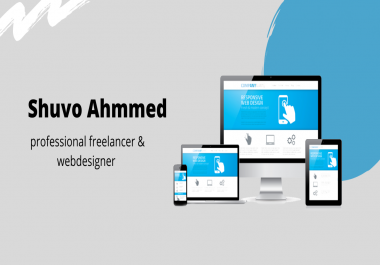 I will design professional Responsive landing page with Bootstrap4