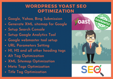 I will install and setup wordpress yoast SEO