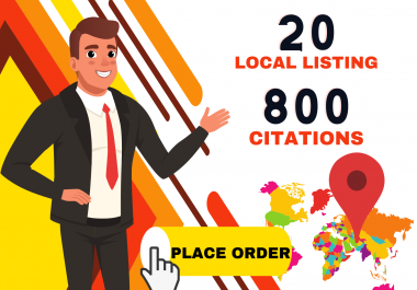 I will do local listing with 800 google map citations any country