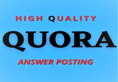 Promote Your Website with HQ 6 Quora answer with your targeted traffic