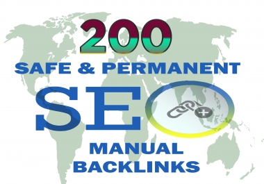 I will do 200 safe and permanent manual seo backlinks