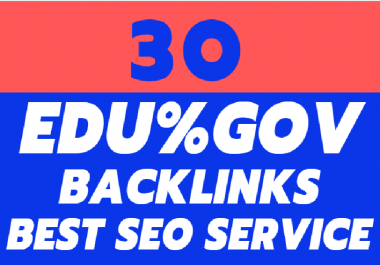 I will your website URL on 30 pr9,  edu,  gov backlinks for