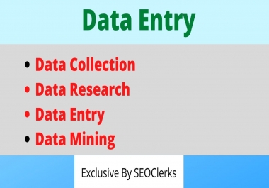 I Will Do Data entry For Your Business and Your Demand.