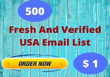 Fresh And Verified USA Email List