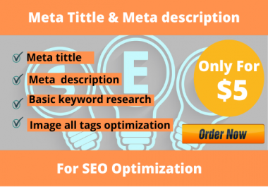 I will write 20 page optimized SEO,  meta title and meta description