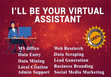 I Will Be Your Next Virtual Assistant For Your Future Work Or Other Purpose