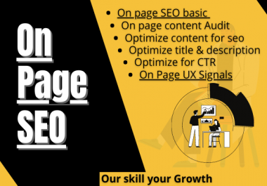 I will do on page SEO of your website