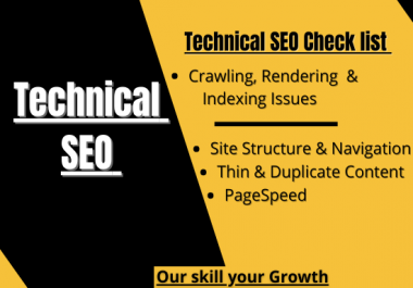 I will do technical SEO of your website