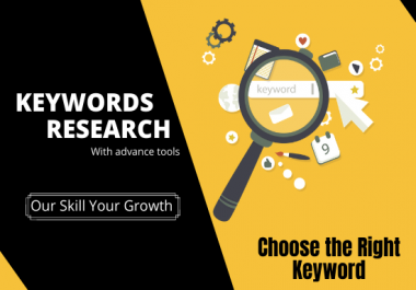 I will do advance keyword research for SEO