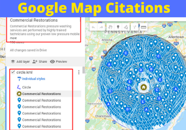 I will do 100 Google Map Citation For all countries