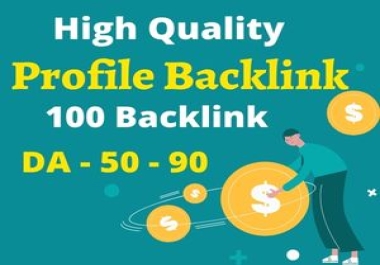I will create manually 20 High Quality profile backlinks