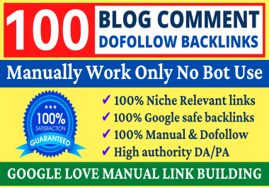 I will Provide 100 Dofollow Blog Comments Backlinks High DA Website Ranking & Link Building Service