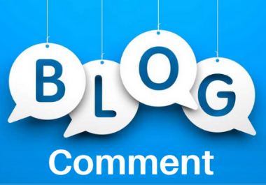 I will do Niche relevant Blog Comment manually