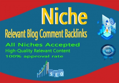 I will create 100 Niche relevant Blog comments Backlinks high DA, PA Sites