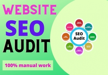 I will perform best SEO audit and competitor analysis for your site