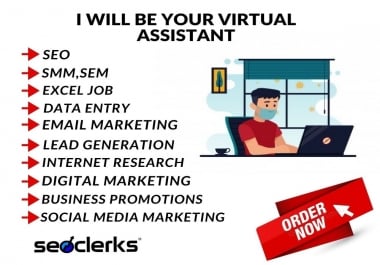I Will Do Online Office Assistants Best Quality Virtual Service Provider For Type Of Task
