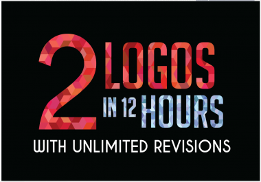 I will design 2 logo versions in 12 hours with unlimited revisions