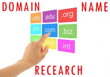 I will research new domain name for your business