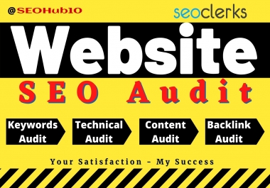 I will do complete website seo audit and provide an expert report