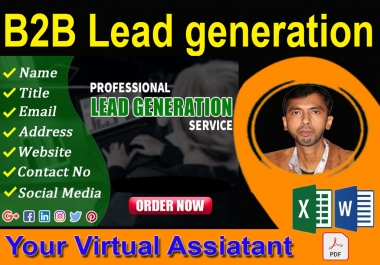 b2b lead generation,  virtual assistant for your business or company