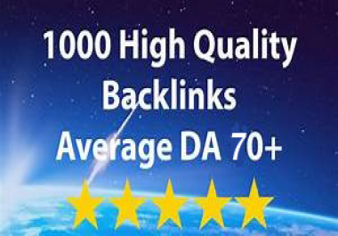I will do 1000 high quality dofollow backlinks manually link building for you