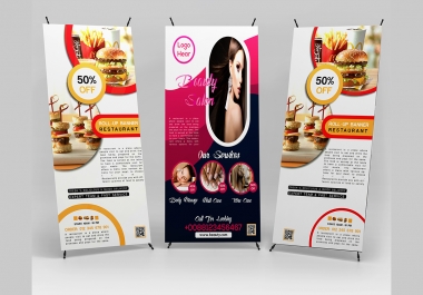 i will design a roll up banner