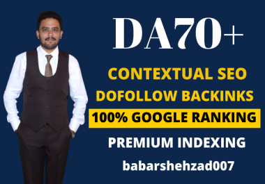 I will provide white hat contextual SEO dofollow high quality backlinks