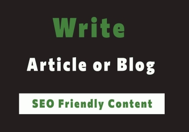 Create an engaging,  article or blog post for your website
