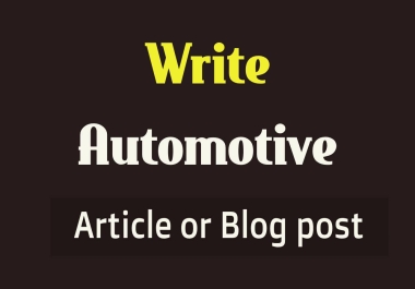 SEO friendly automotive articles or blog posts
