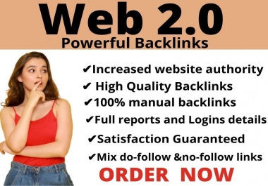 I create 5 high DA web 2.0 SEO Backlinks with in 24 hours to boost your ranking