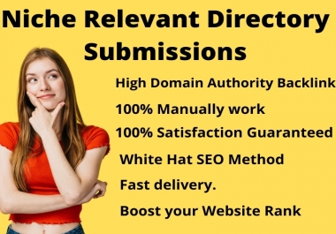 Create 35 Niche Relevant Directory Submissions on High PR Website