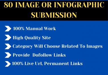 I will do 80 image or infographic submission on high quality sites