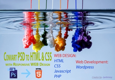 I Will convert PSD to HTML5 with CSS3 within 48 hours.