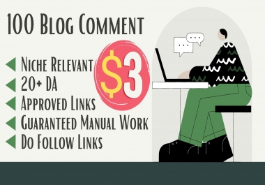 100 blog comments do follow backlinks building for SEO