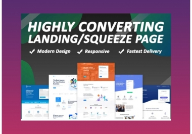 I will build custom WordPress landing page that converts