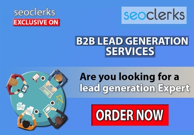 I will do B2B lead Generation,  Data Entry,  Data Mining, ,  web research,  web scrapping,  email list.