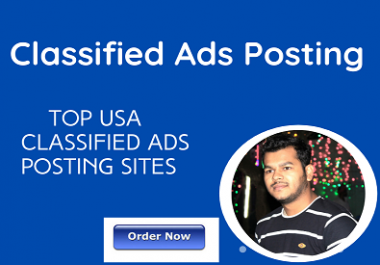 I will post your ad to top 100 USA classified ad posting sites